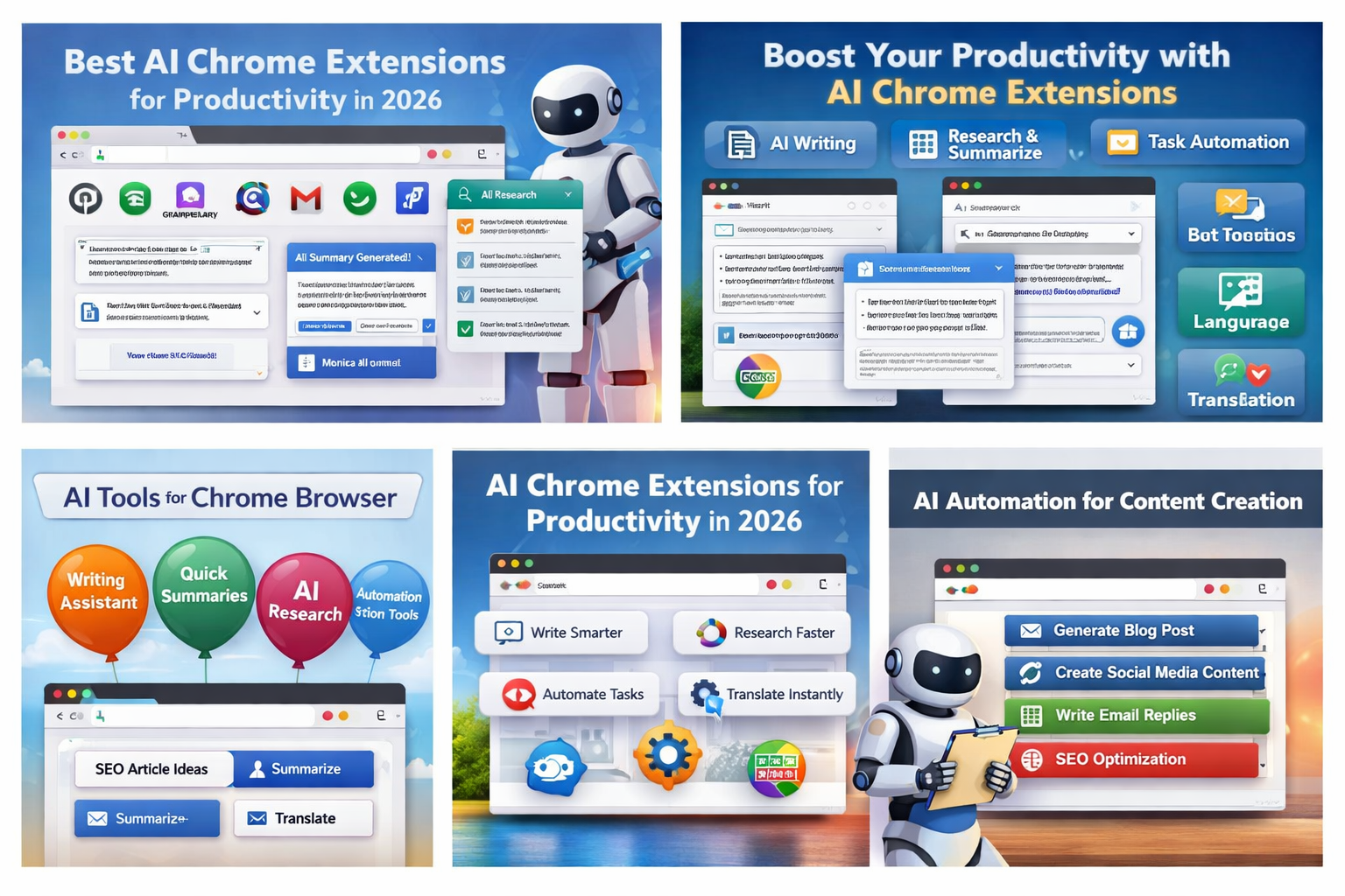 AI productivity tools for Google Chrome AI productivity tools for Google Chrome