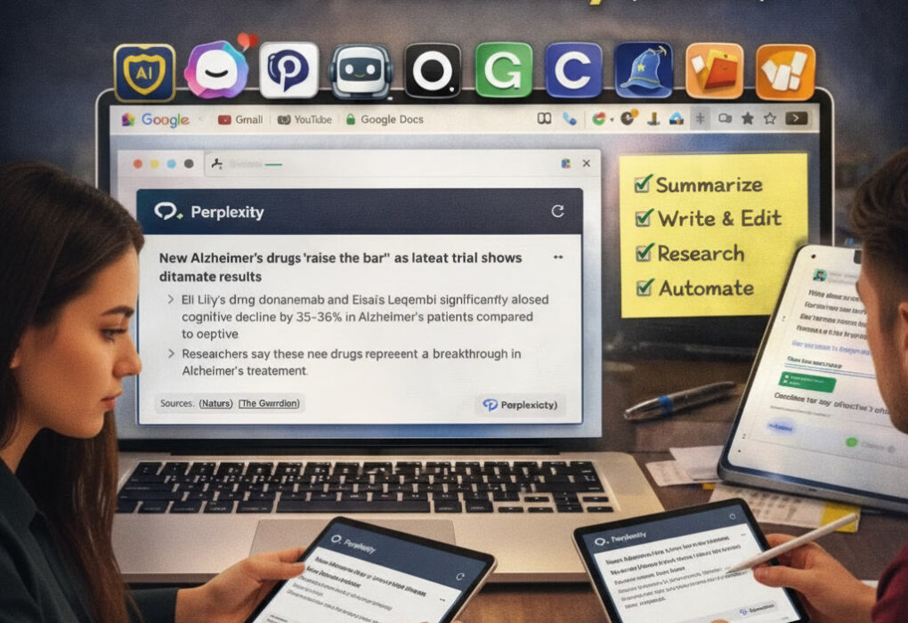best AI chrome extensions for productivity 2026