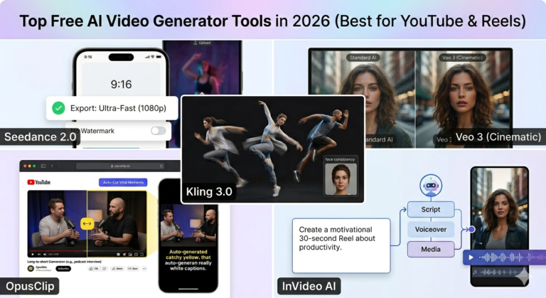 Top Free AI Video Generator Tools in 2026 (Best for YouTube & Reels)