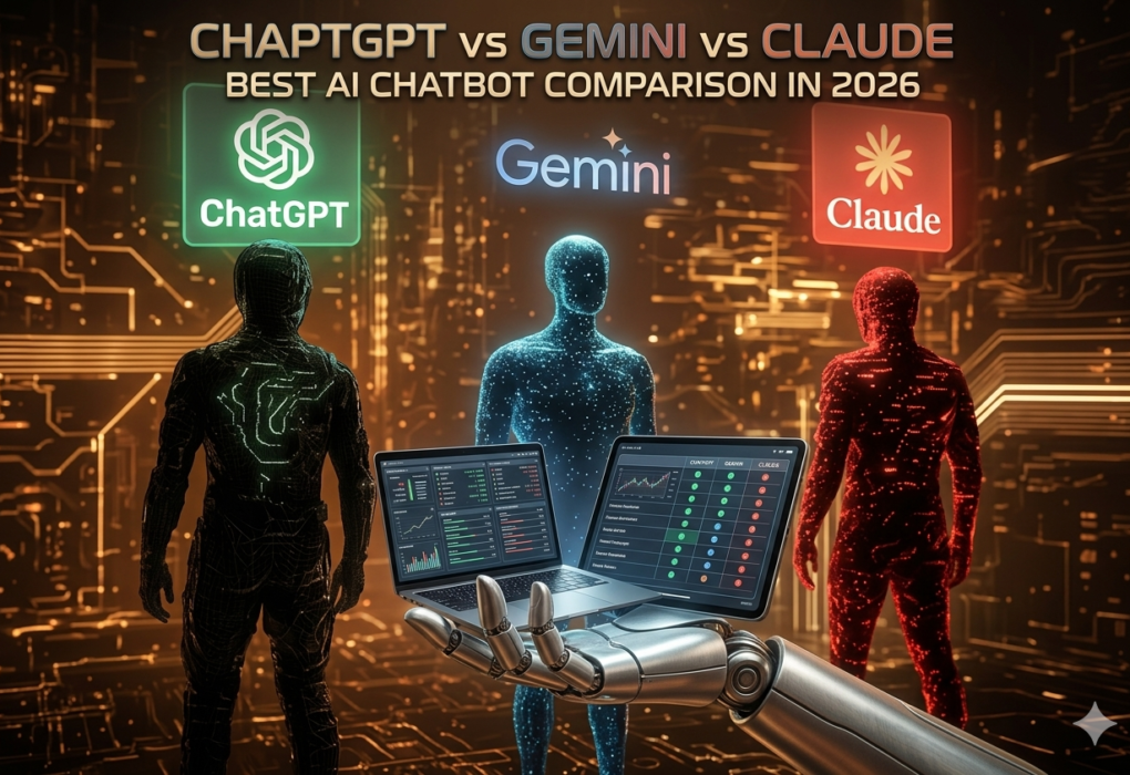 ChatGPT vs Gemini vs Claude best AI chatbot comparison in 2026