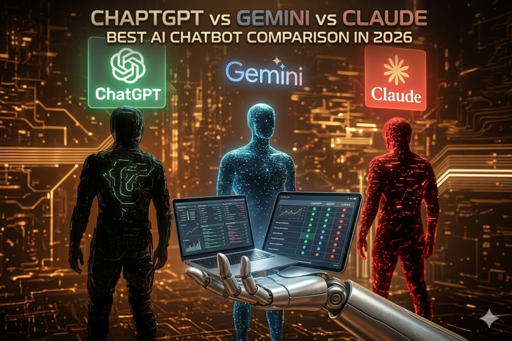 ChatGPT vs Gemini vs Claude best AI chatbot comparison in 2026