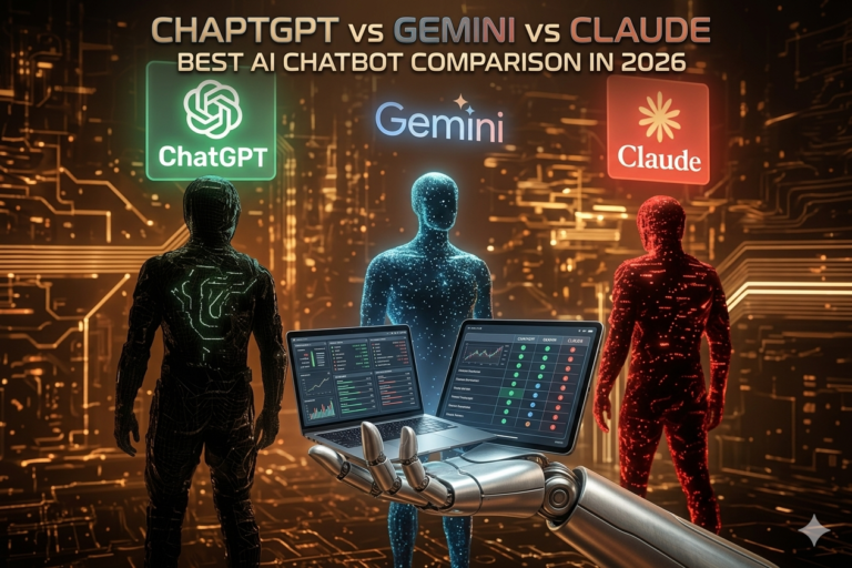 ChatGPT vs Gemini vs Claude best AI chatbot comparison in 2026